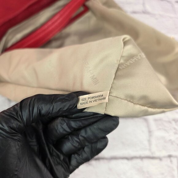 Brahmin Parin Womens Shoulder Bag Radiant Red Mystic Leather w/ Dust Cover Gift - Picture 13 of 15